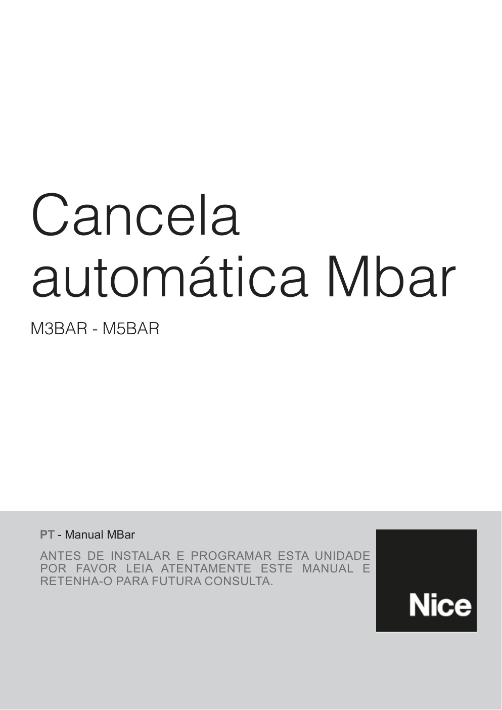 Première page de POR FAVOR LEIA ATENTAMENTE ESTE MANUAL E