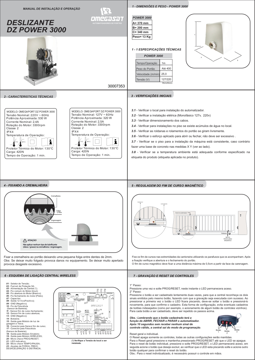 Première page de 30007353-MANUAL INST DESL POWER 3000 OMS