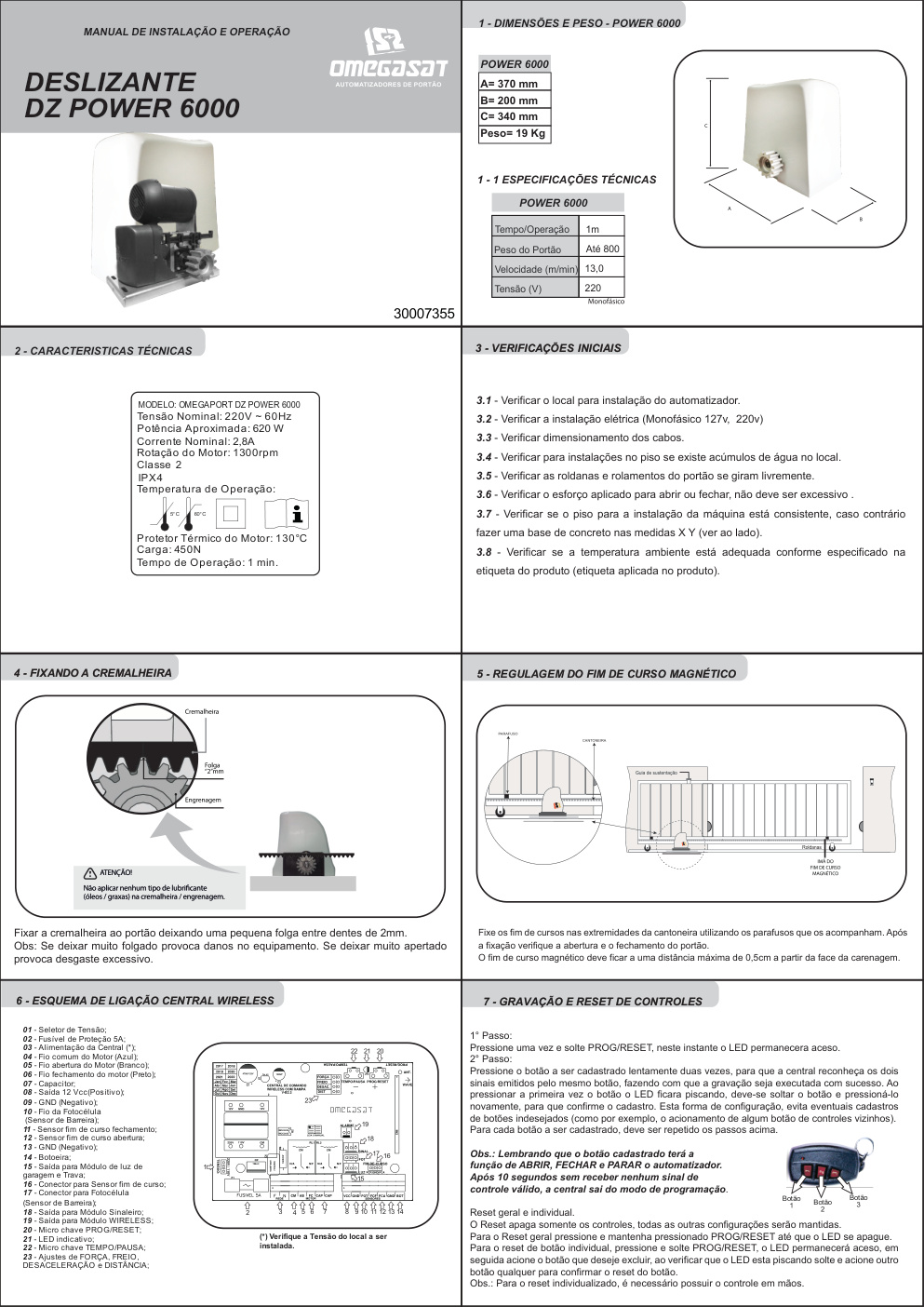 Première page de 30007355-MANUAL INST DESL POWER 6000 OMS