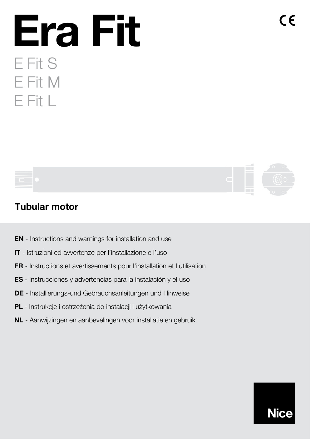 Première page de EN - Instructions and warnings for installation and use