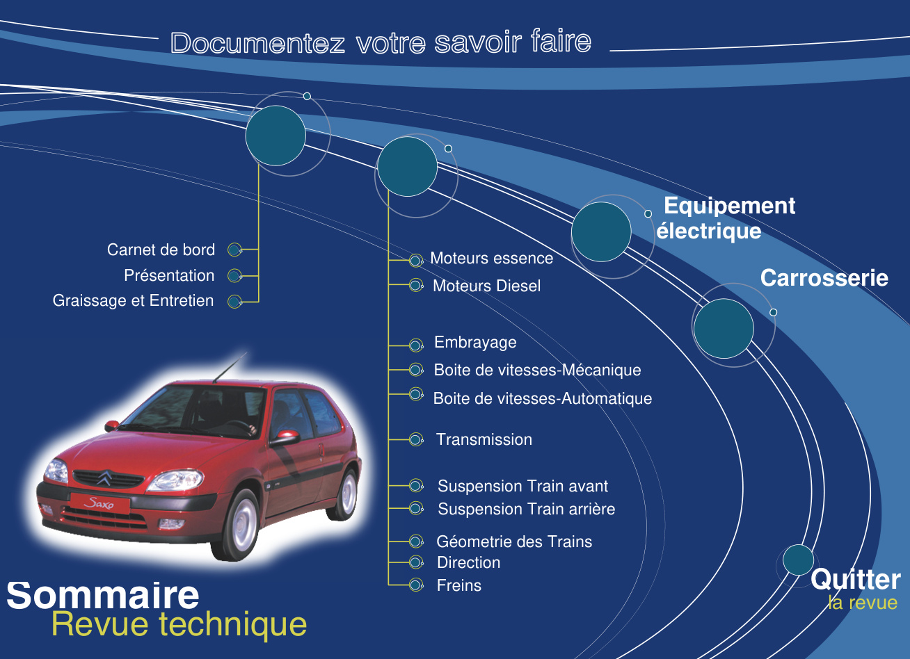 Première page de Carnet de bord Moteurs essence