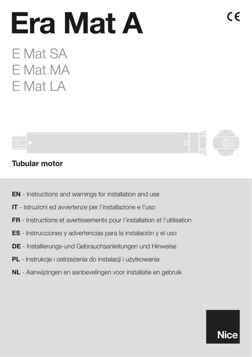 Première page de EN - Instructions and warnings for installation and use