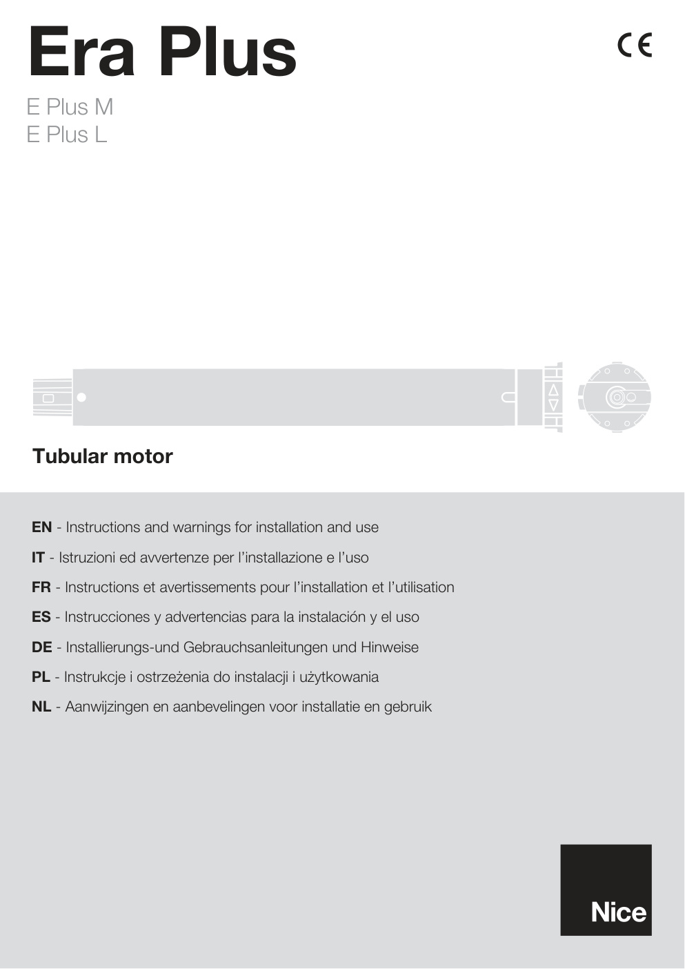 Première page de EN - Instructions and warnings for installation and use
