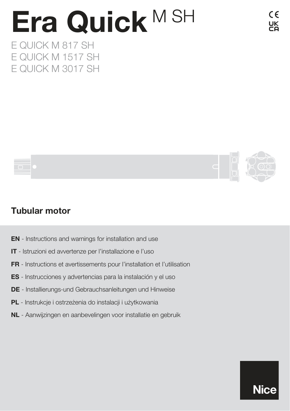 Première page de E QUICK M 817 SH