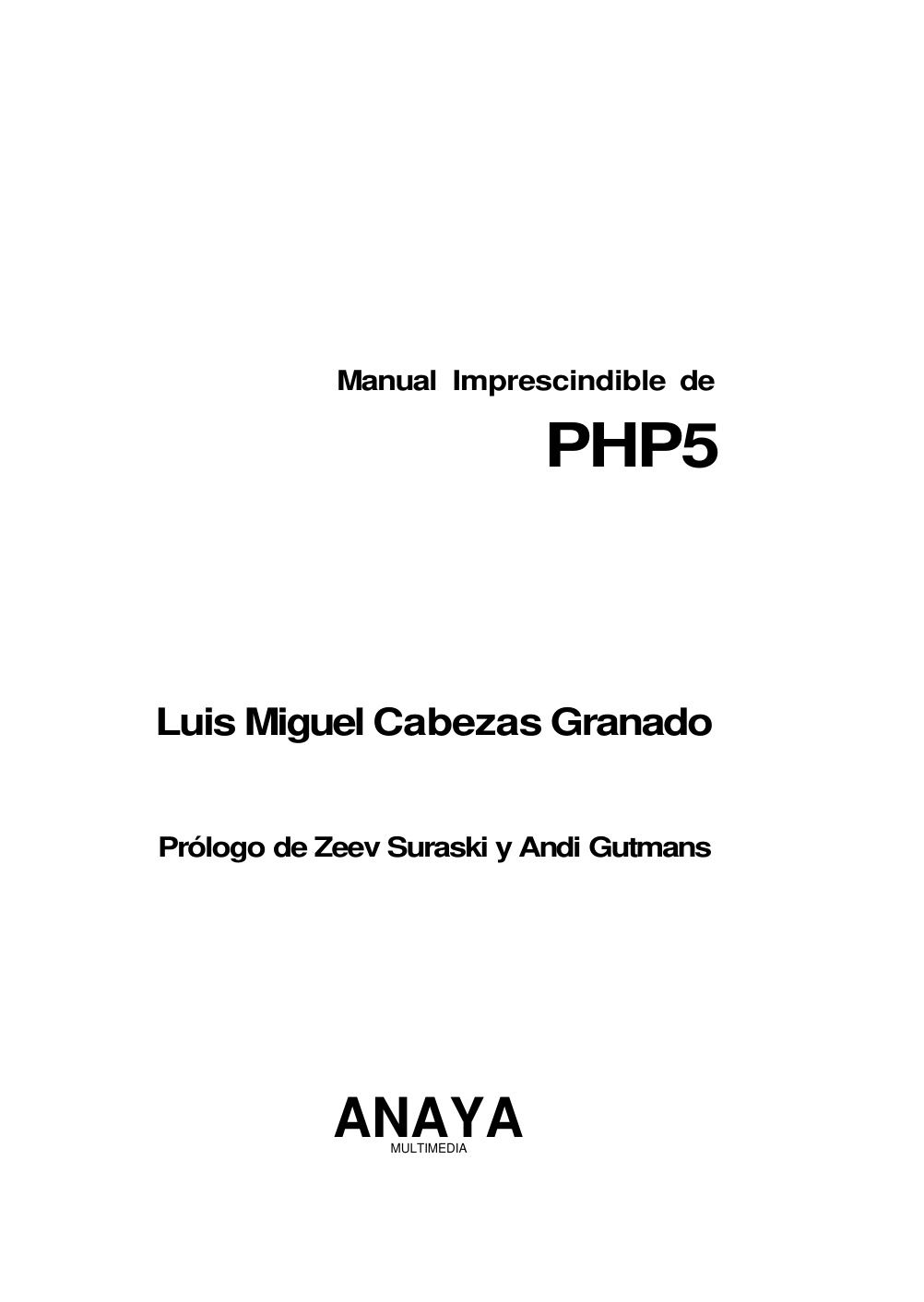 Première page de MANUAL IMPRESCINDIBLE