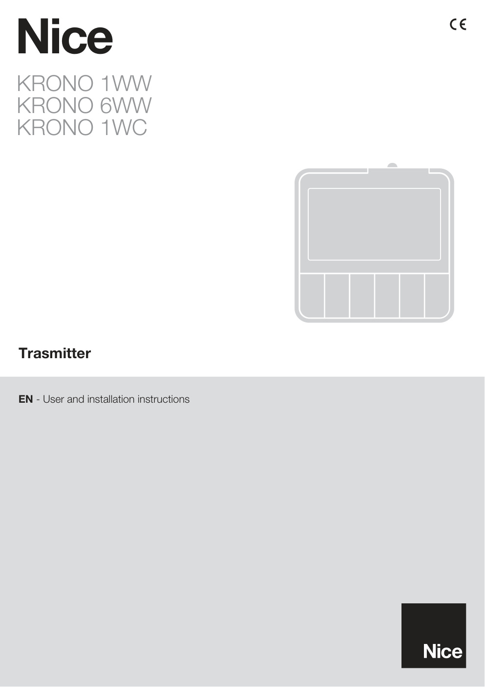 Première page de EN - User and installation instructions
