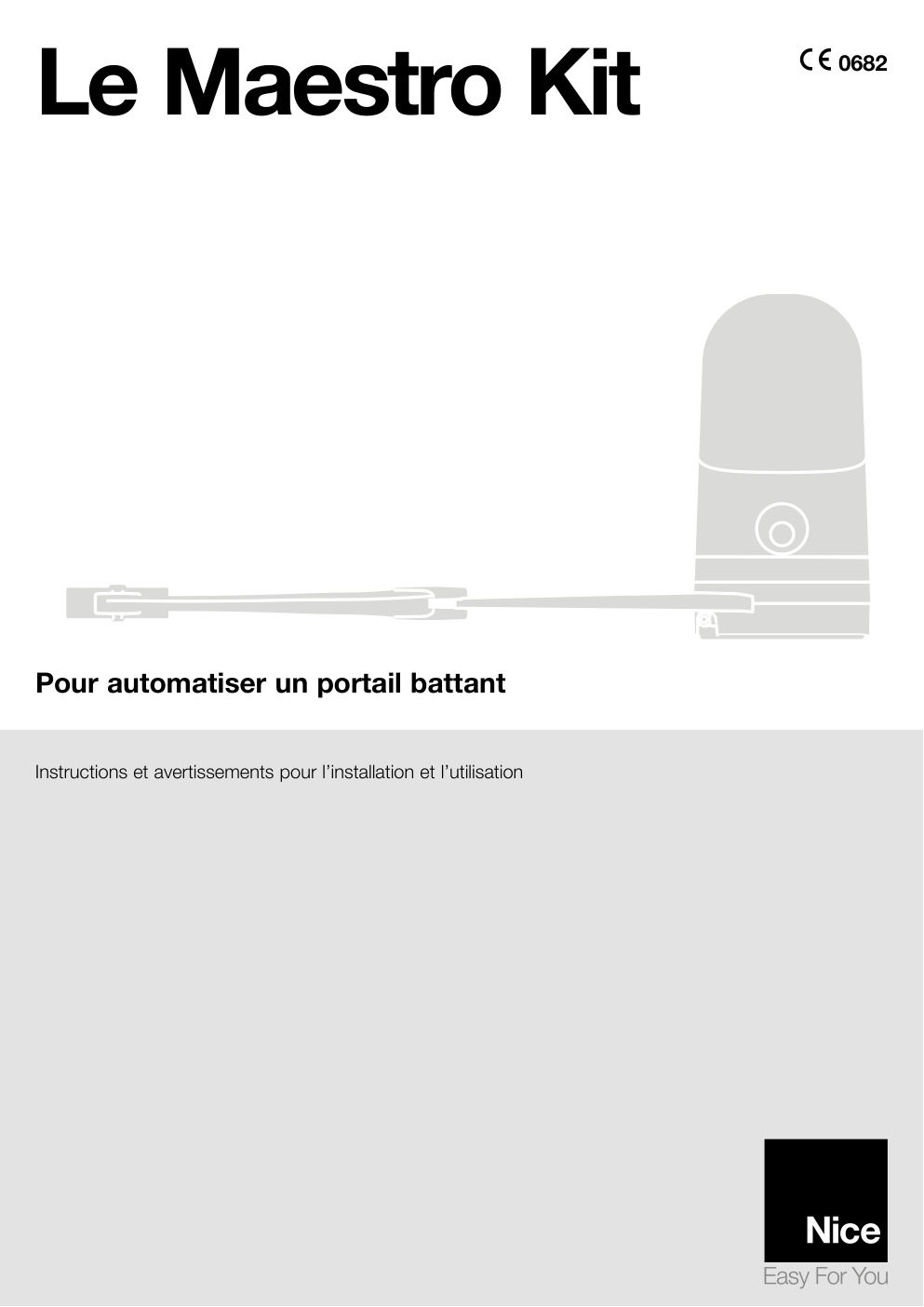 Première page de Instructions et avertissements pour l'installation et l’utilisation