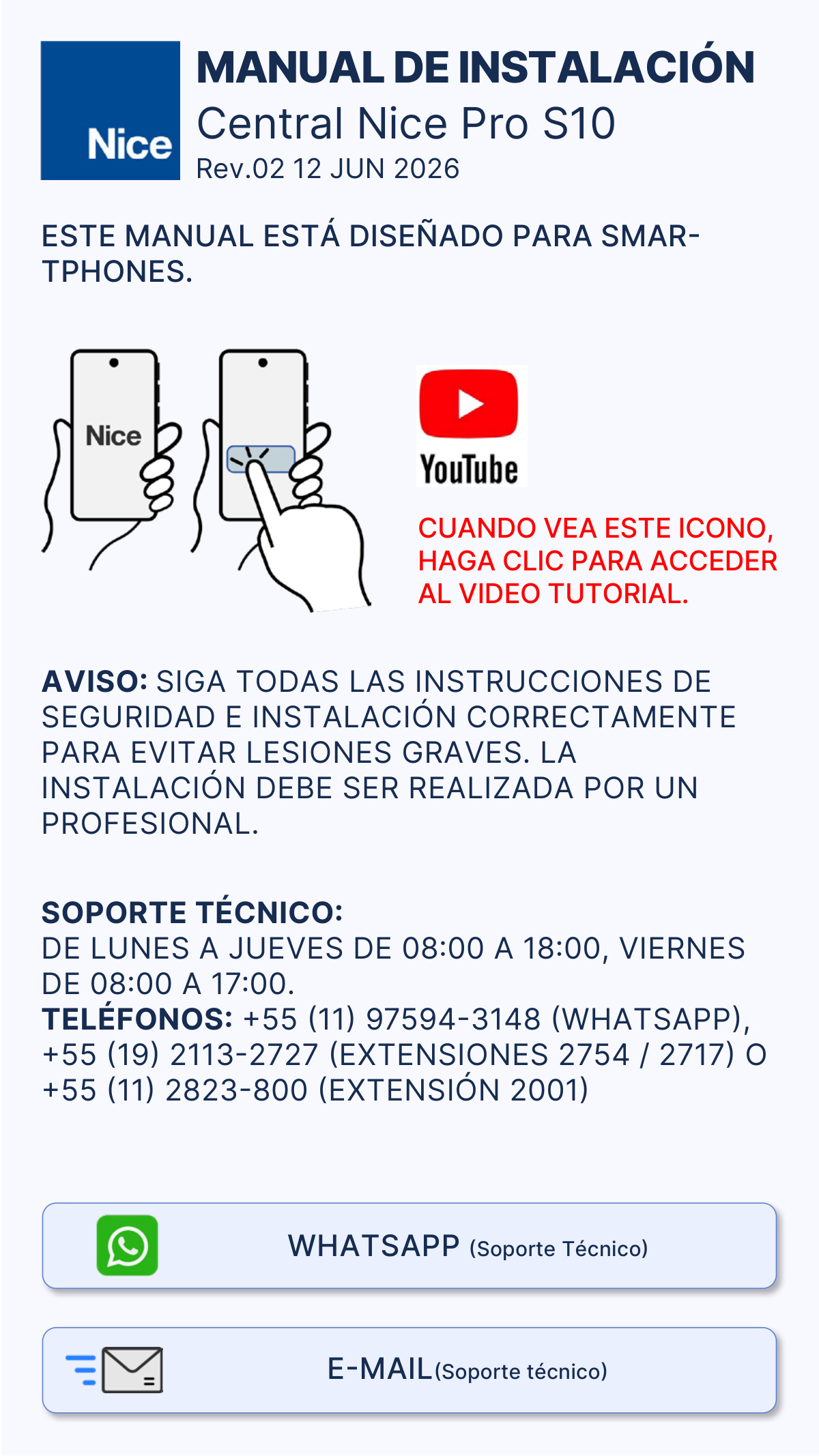 Première page de MANUAL DE INSTALACIÓN