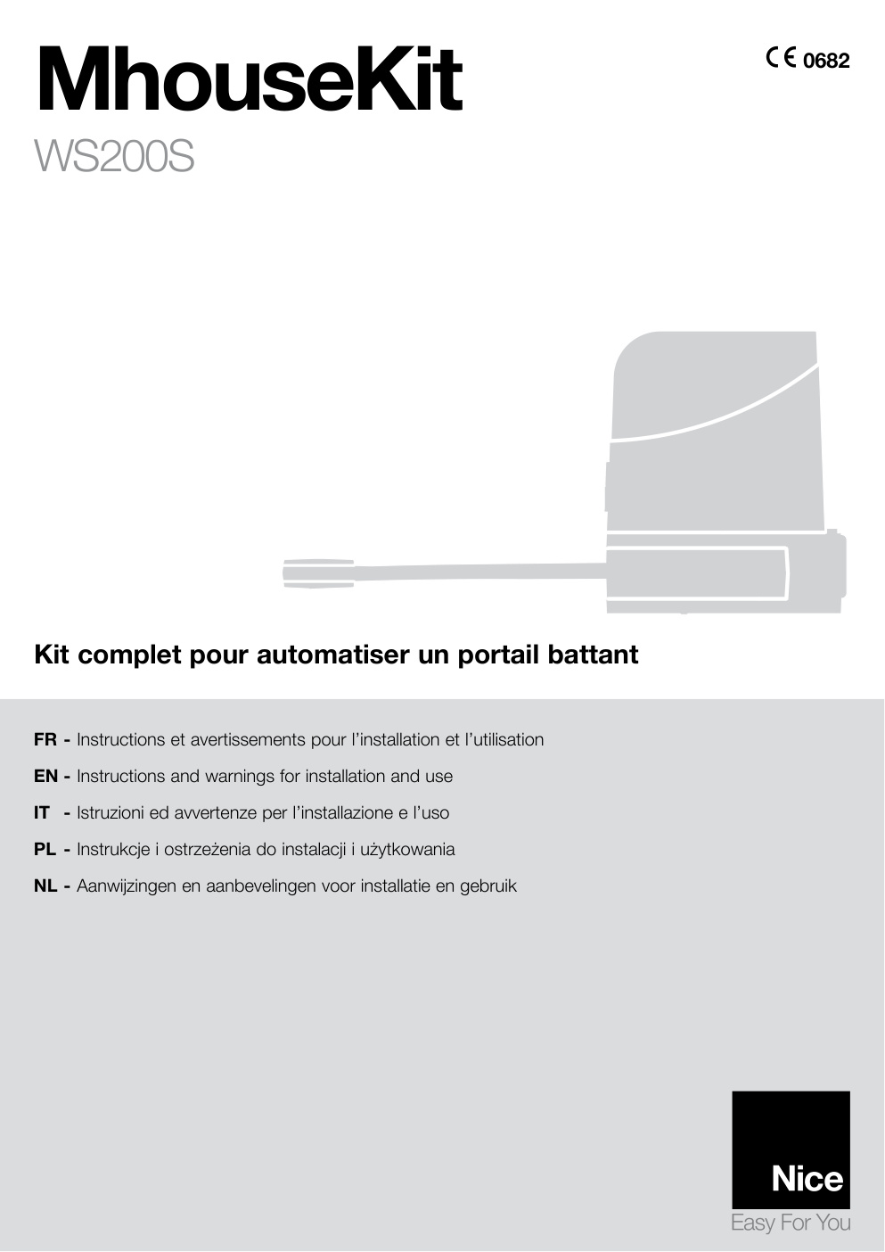 Première page de FR - Instructions et avertissements pour l’installation et l’utilisation