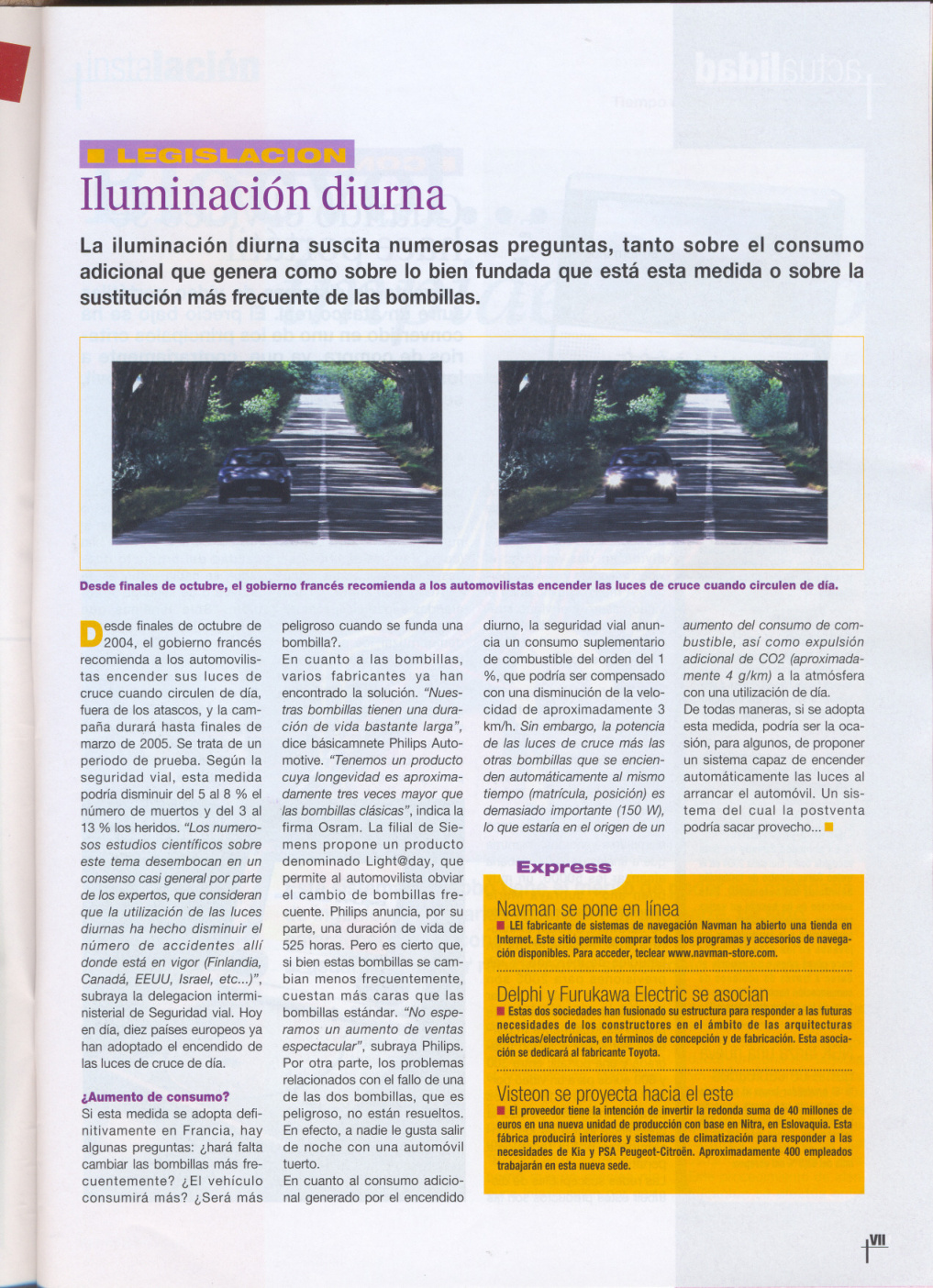 Première page de Iluminación diurna