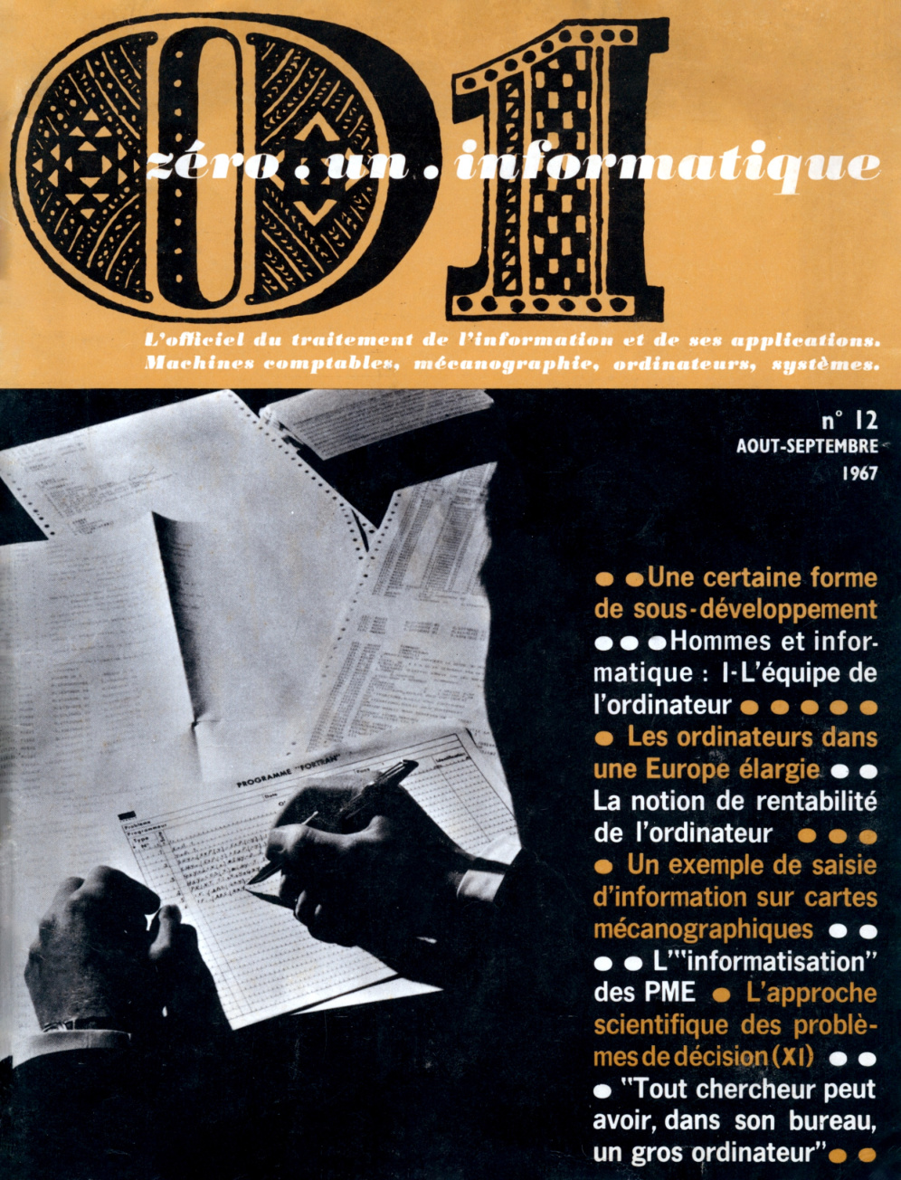 Première page de 01informatique numero0012