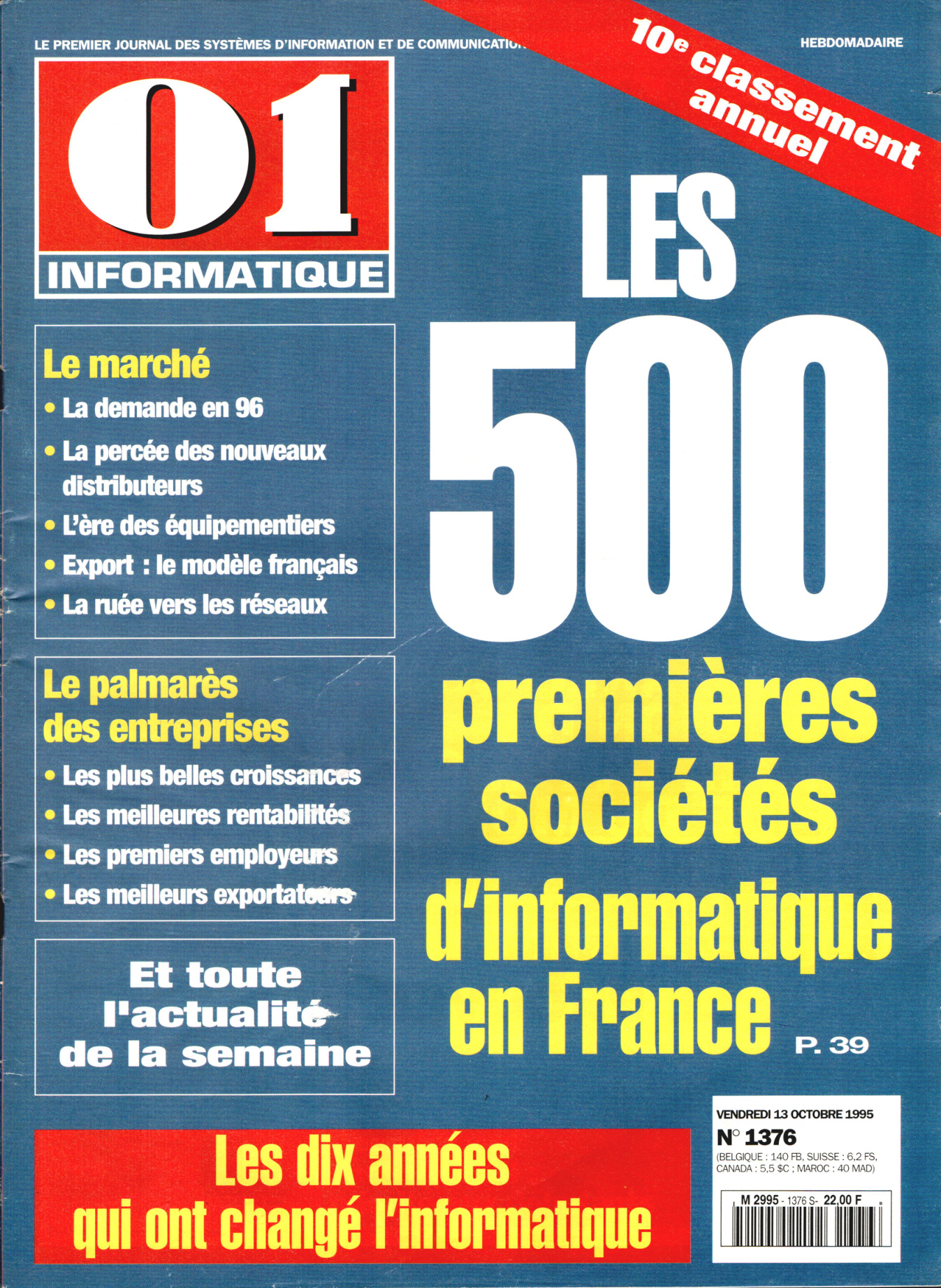 Première page de 01informatique numero1376