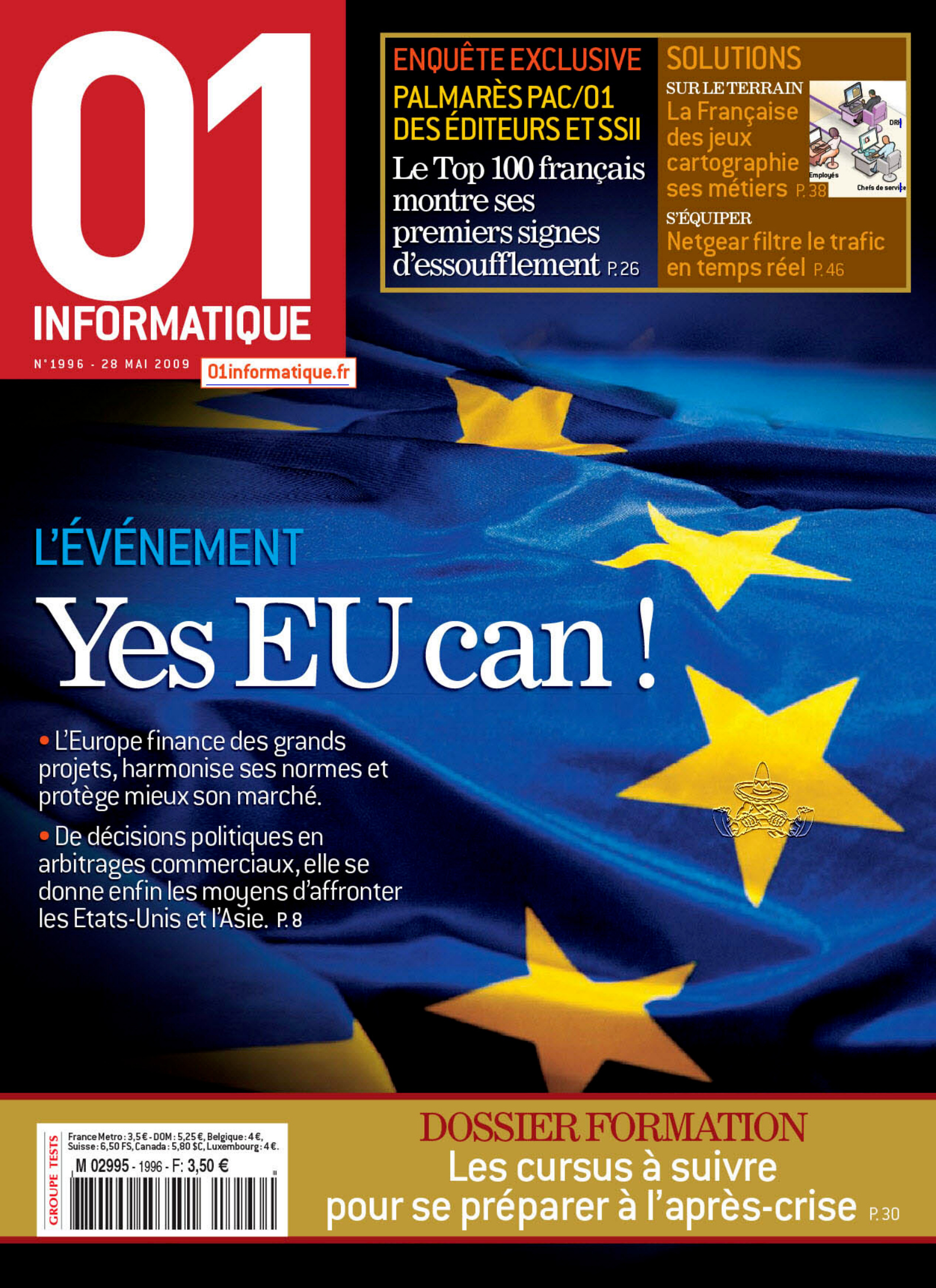 Première page de 01informatique numero1996