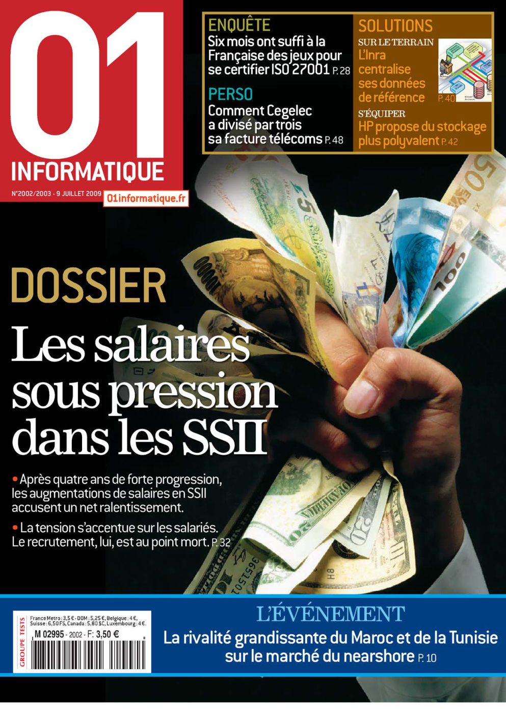 Première page de 01informatique numero2002
