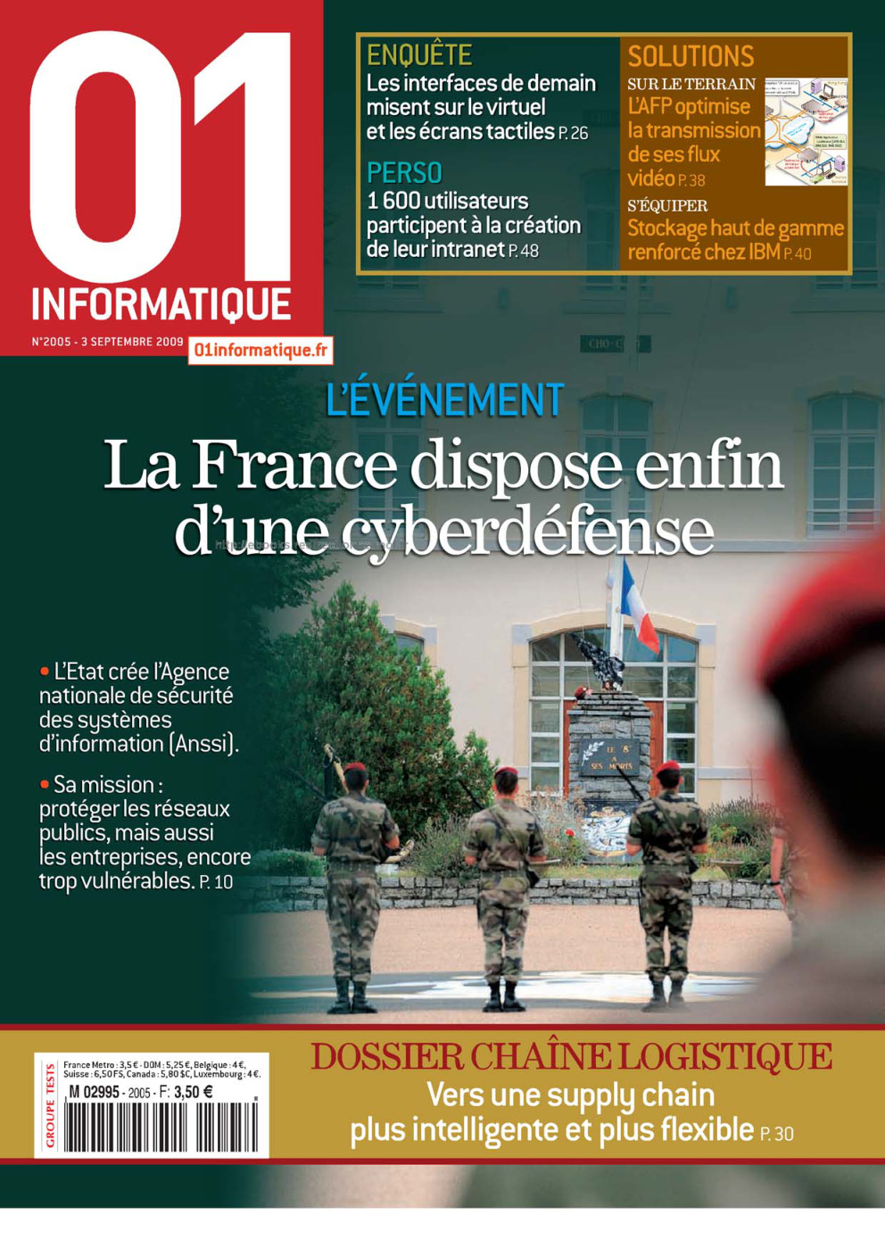 Première page de 01informatique numero2005