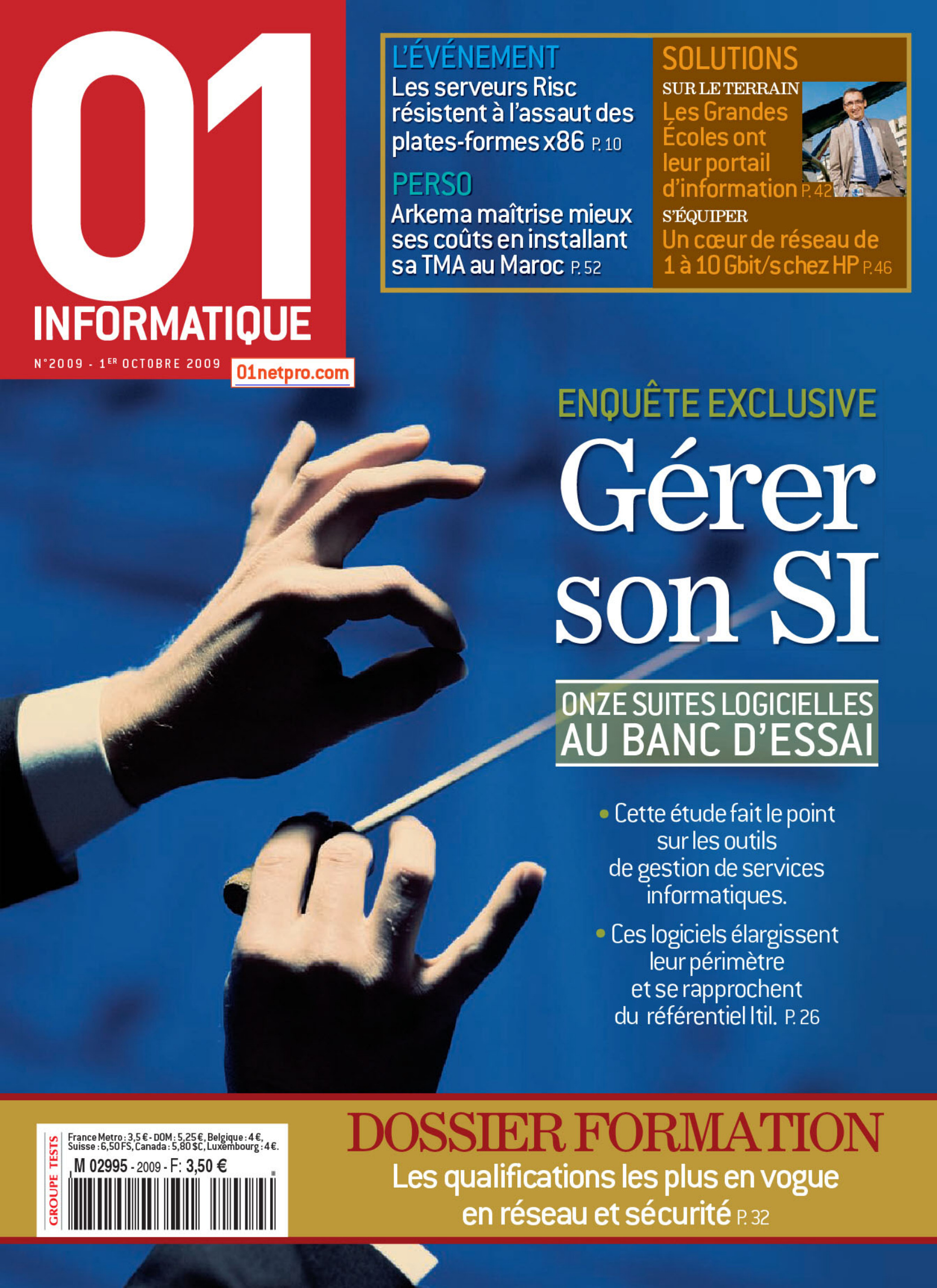 Première page de 01informatique numero2009