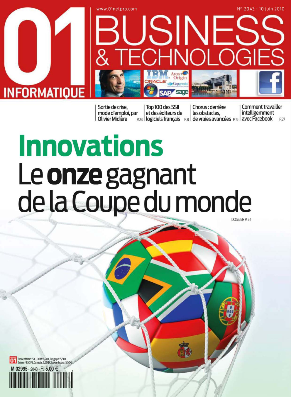 Première page de 01informatique numero2043