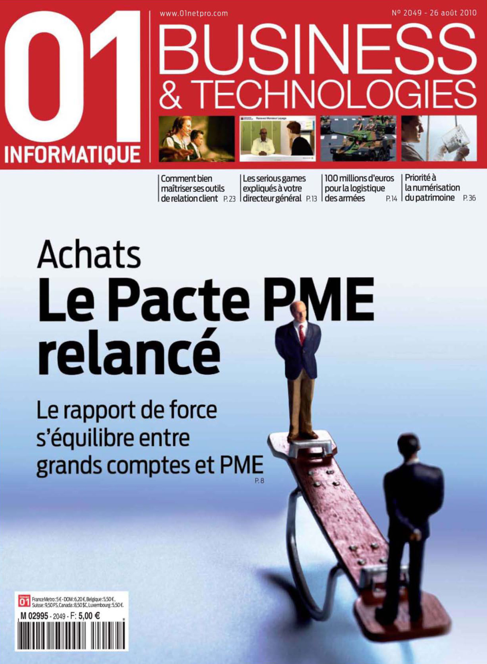 Première page de 01informatique numero2049