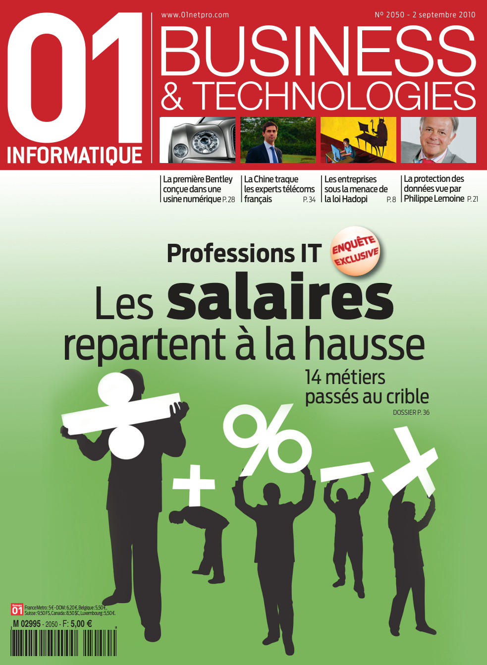 Première page de 01informatique numero2050