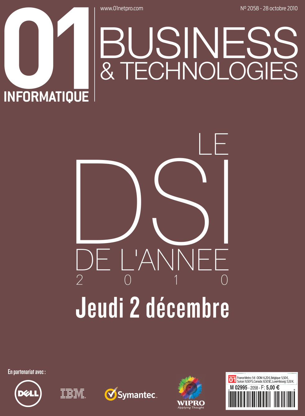Première page de 01informatique numero2058