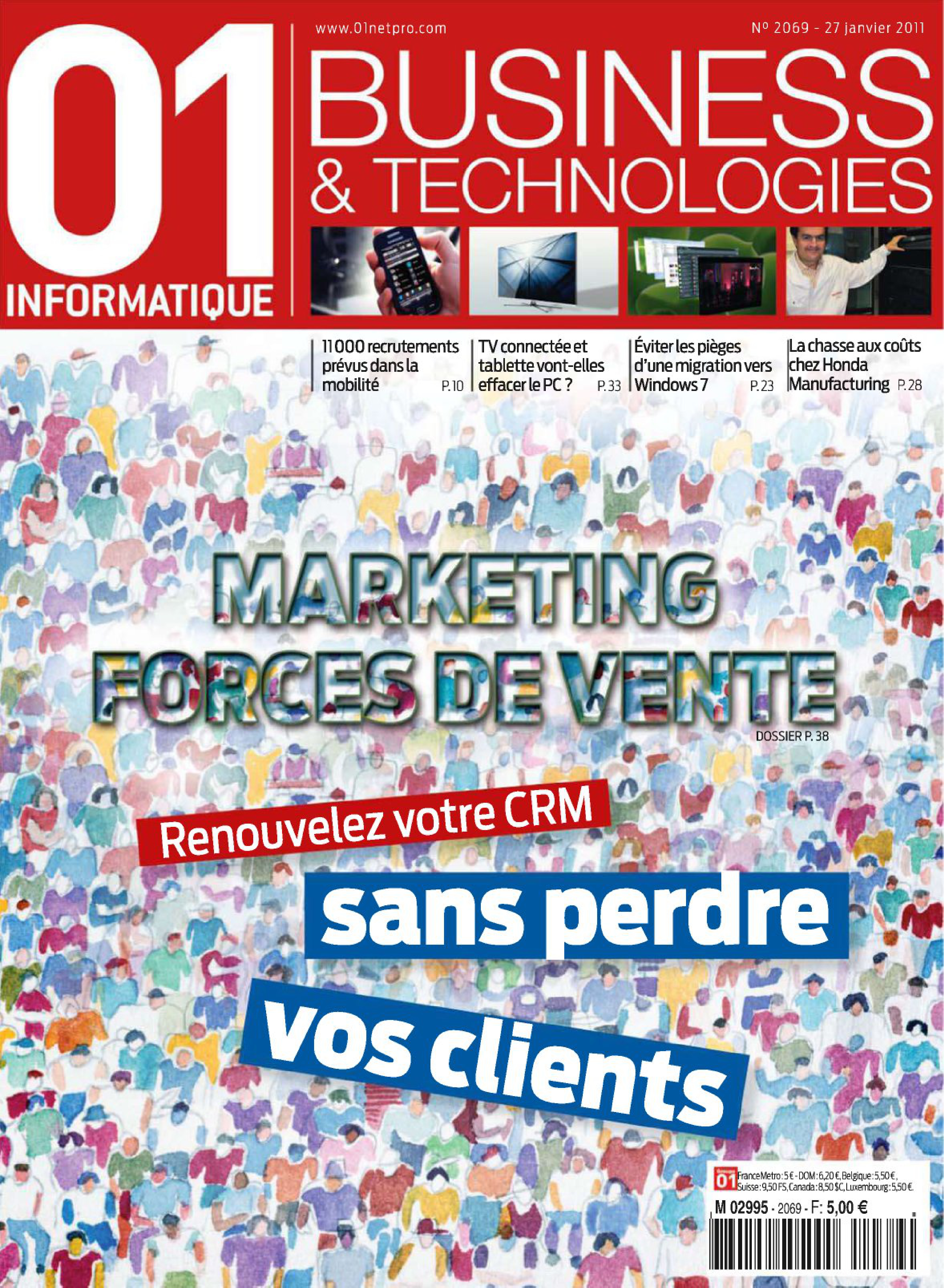 Première page de 01informatique numero2069