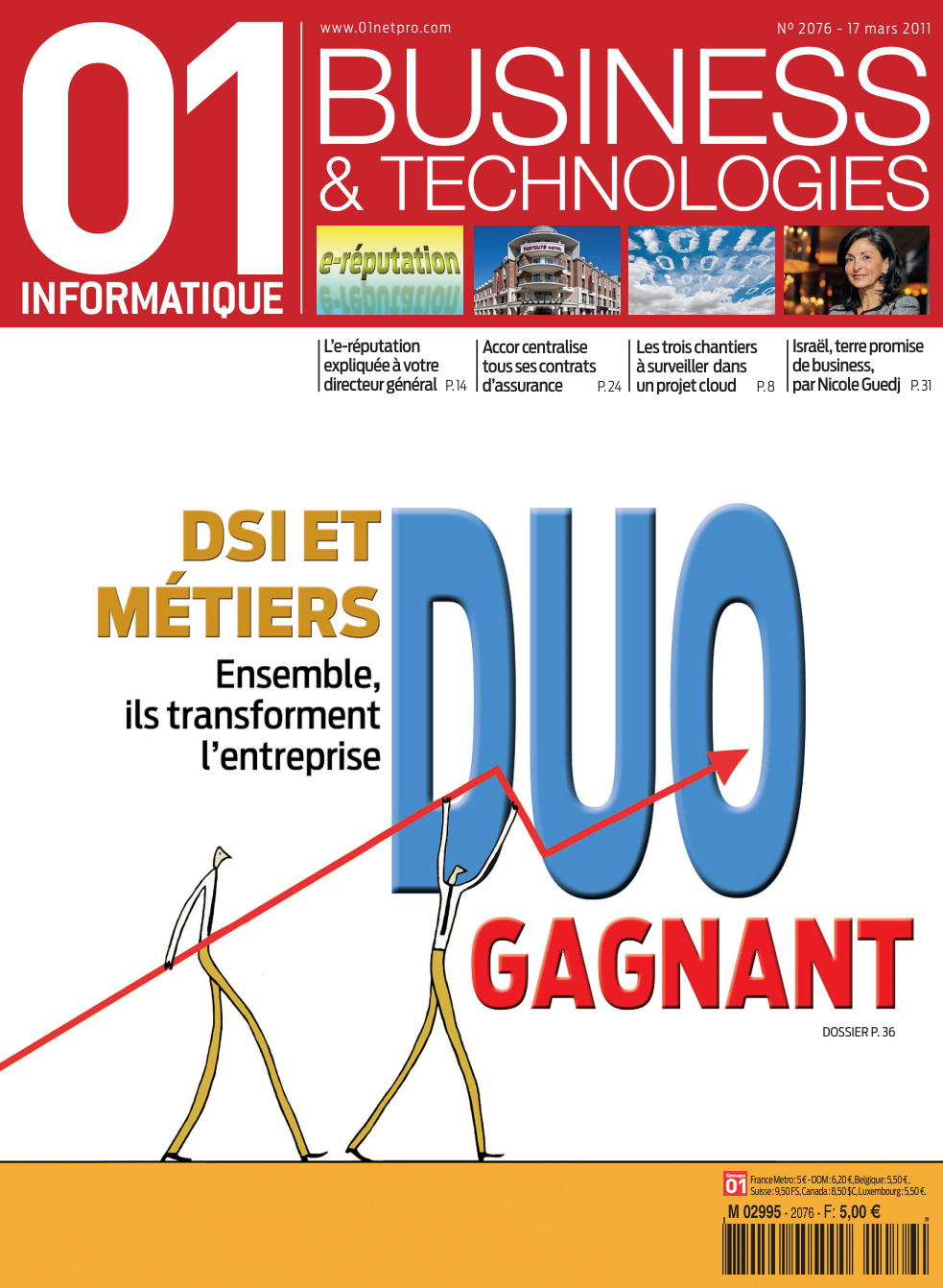Première page de 01informatique numero2076