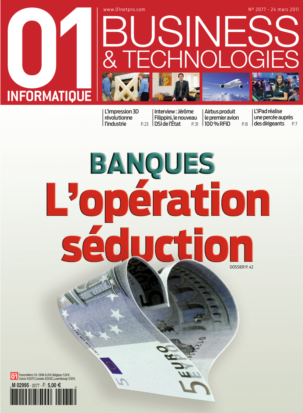 Première page de 01informatique numero2077