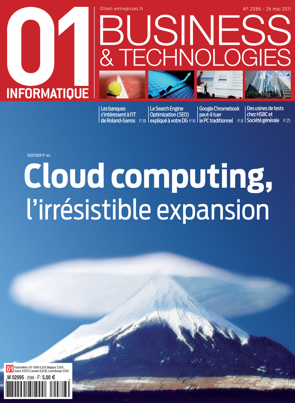 Première page de 01informatique numero2086
