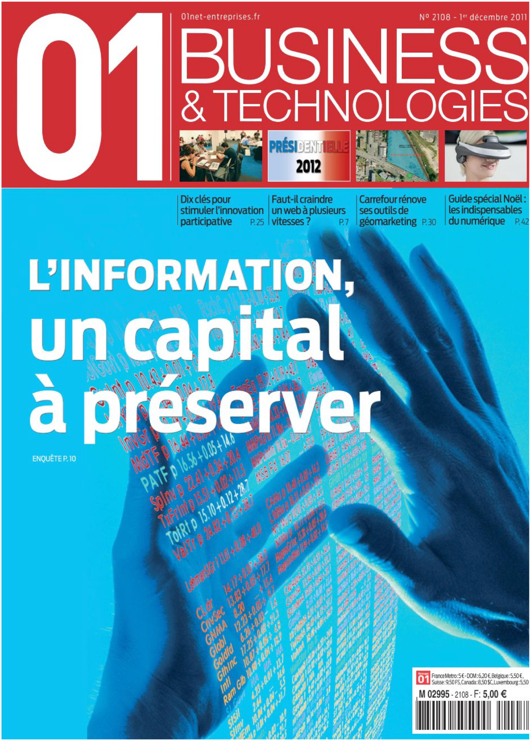 Première page de 01informatique numero2108