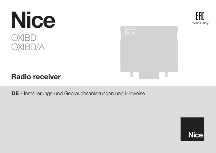 Première page de BESCHREIBUNG DES GERÄTES 1