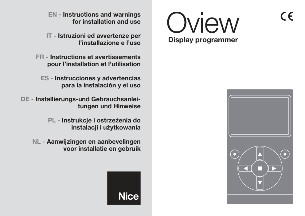 Première page de EN - Instructions and warnings