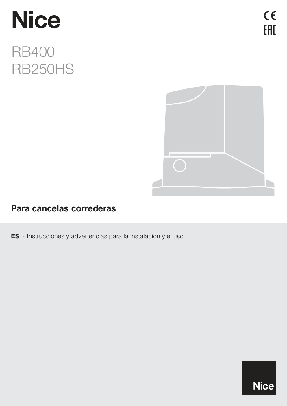 Première page de Para cancelas correderas