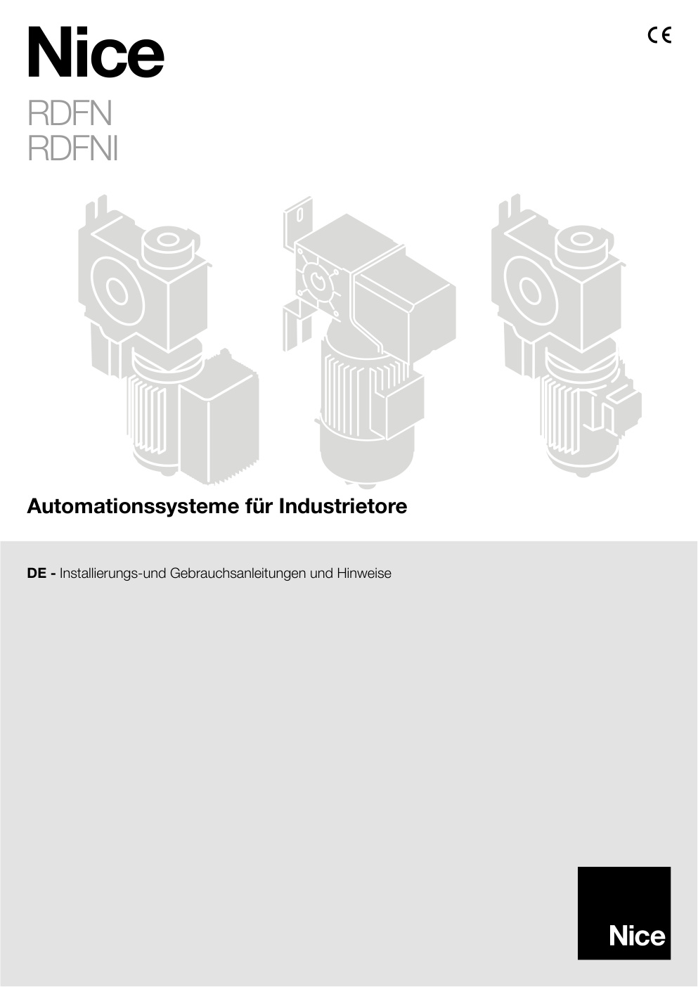 Première page de Automationssysteme für Industrietore