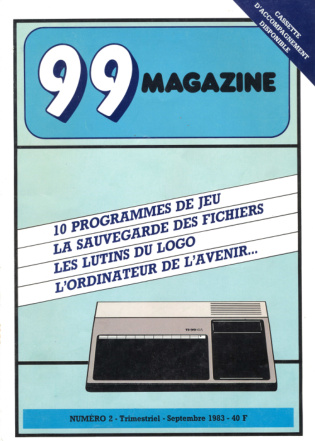 Première page de 99magazine numero02