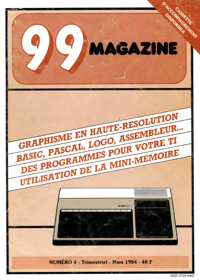 Première page de 99magazine numero04