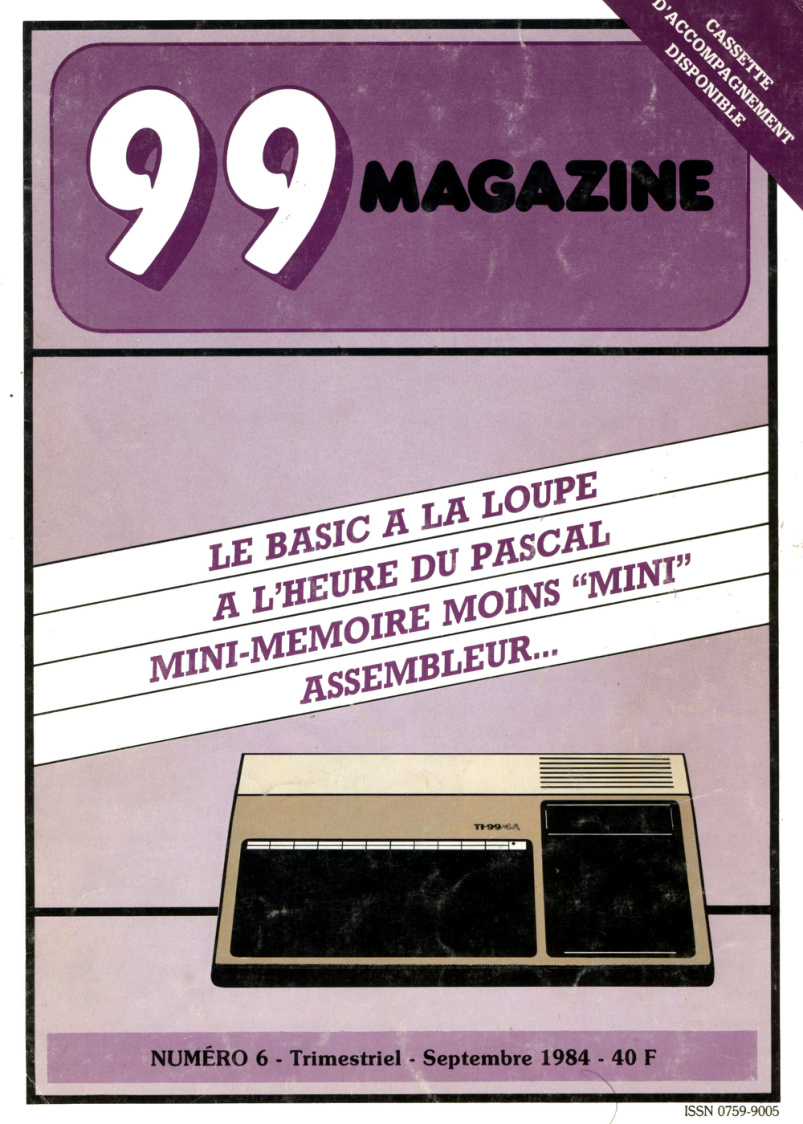 Première page de 99magazine numero06