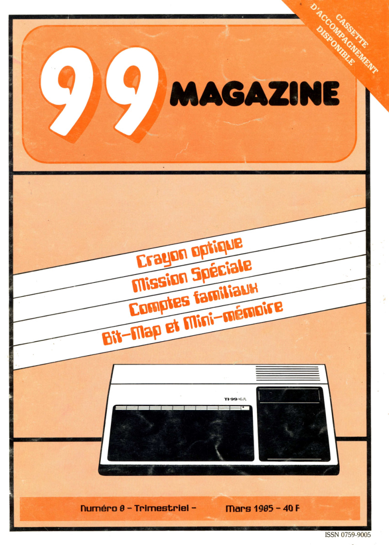 Première page de 99magazine numero08