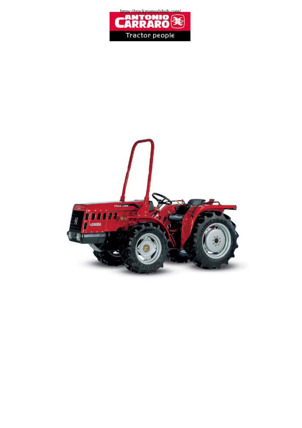 Première page de Antonio Carraro Tigre Country 3700 4300 Service Manual