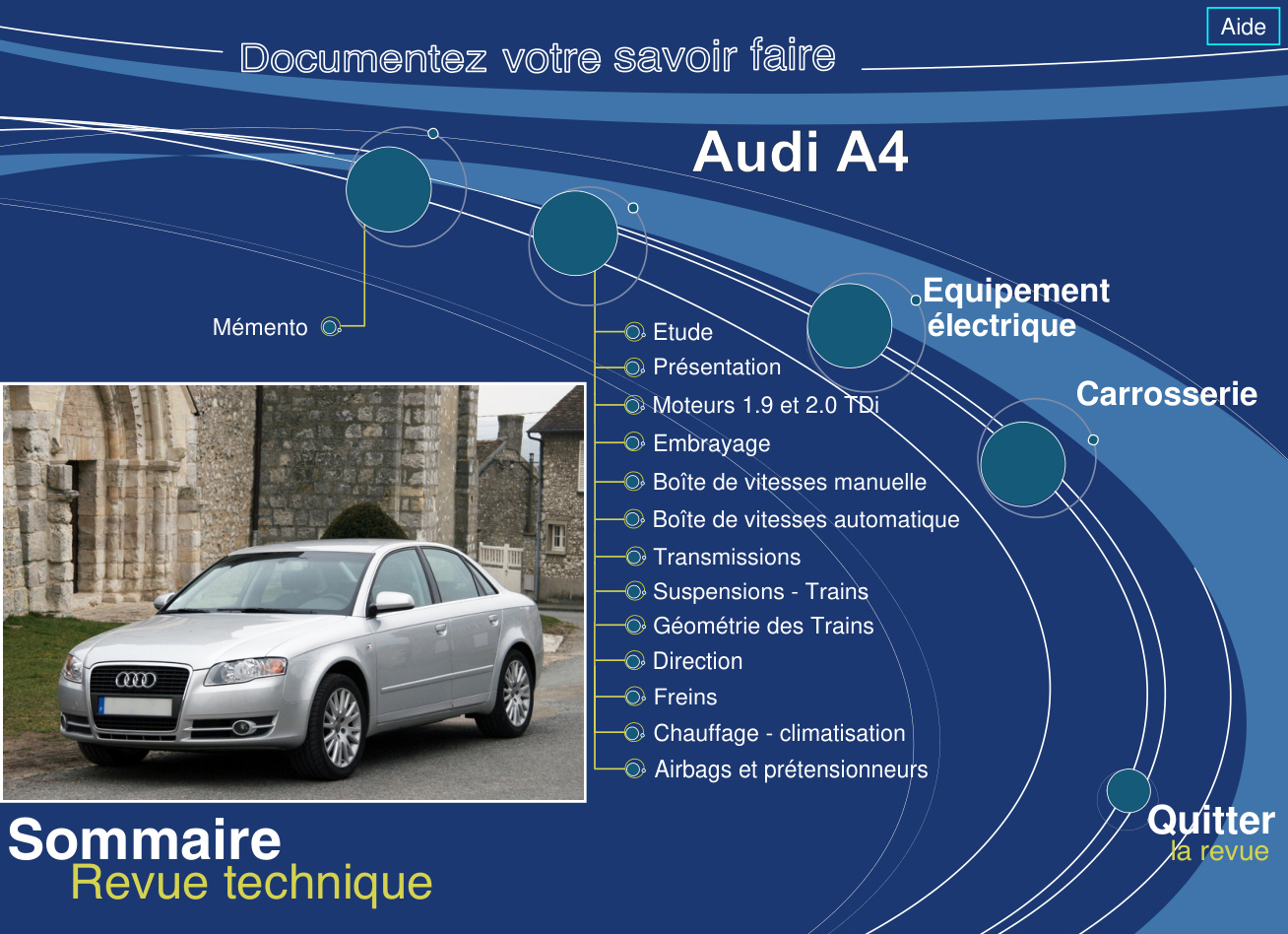 Première page de Audi A4 II ph2 04 06 Sommaire