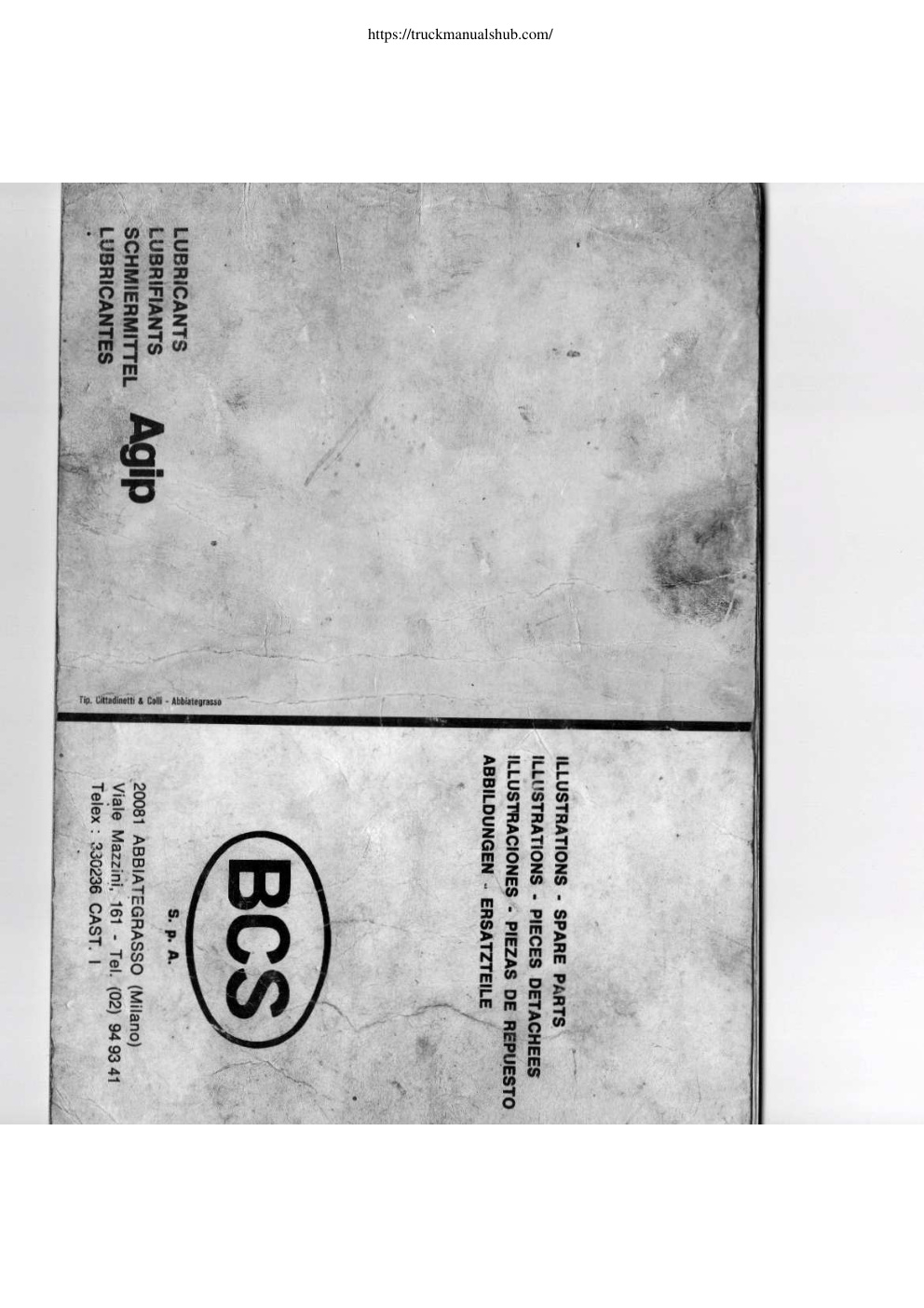 Première page de BCS 622 Parts Diagrams