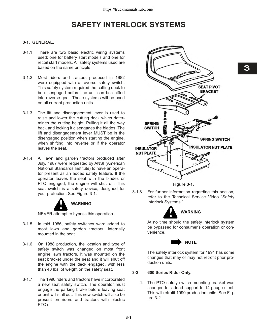 Première page de Bolens Lawn Tractor Repair Manual