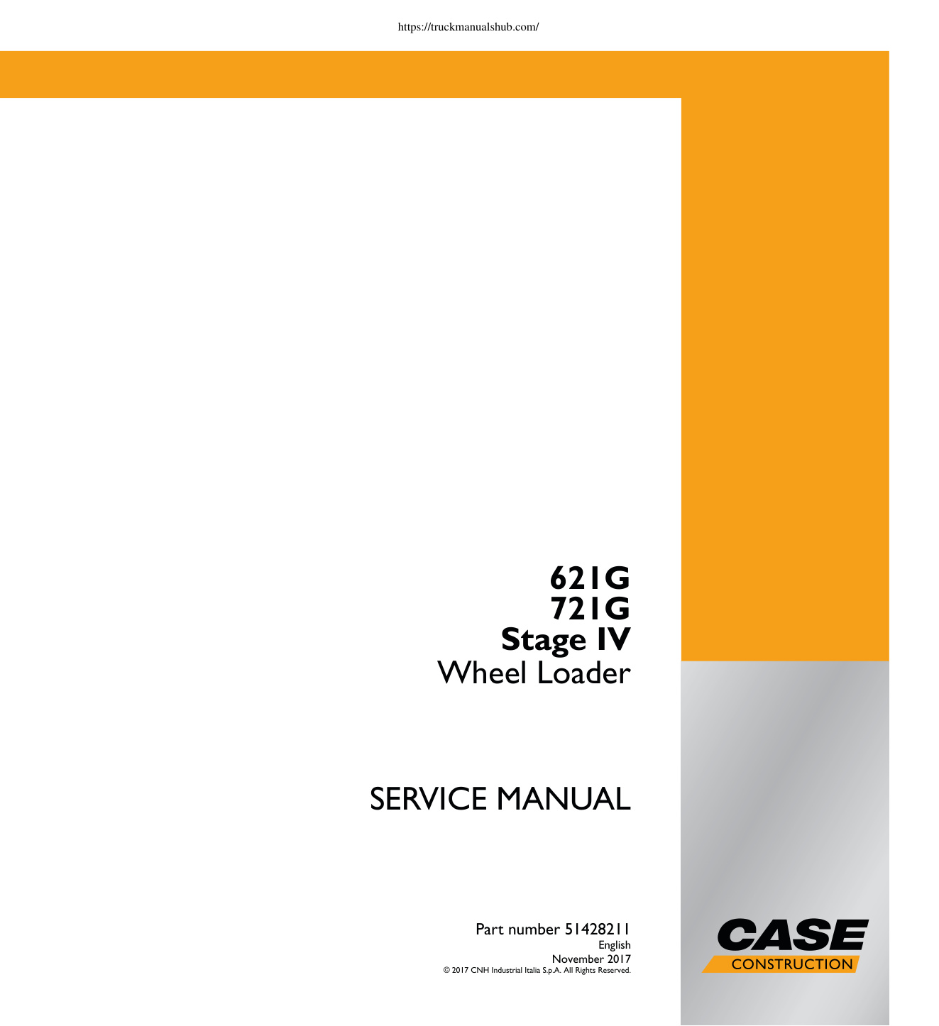 Première page de Case 621G 721G Stage IV Service Manual