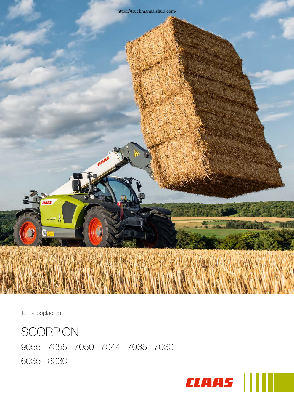 Première page de Claas Scorpion Manual PDF