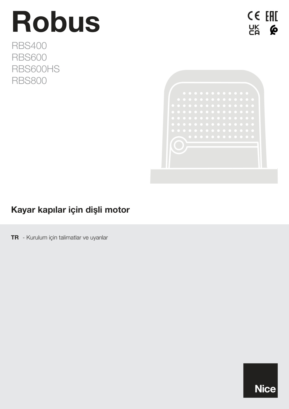 Première page de Kayar kapilar icin disli motor
