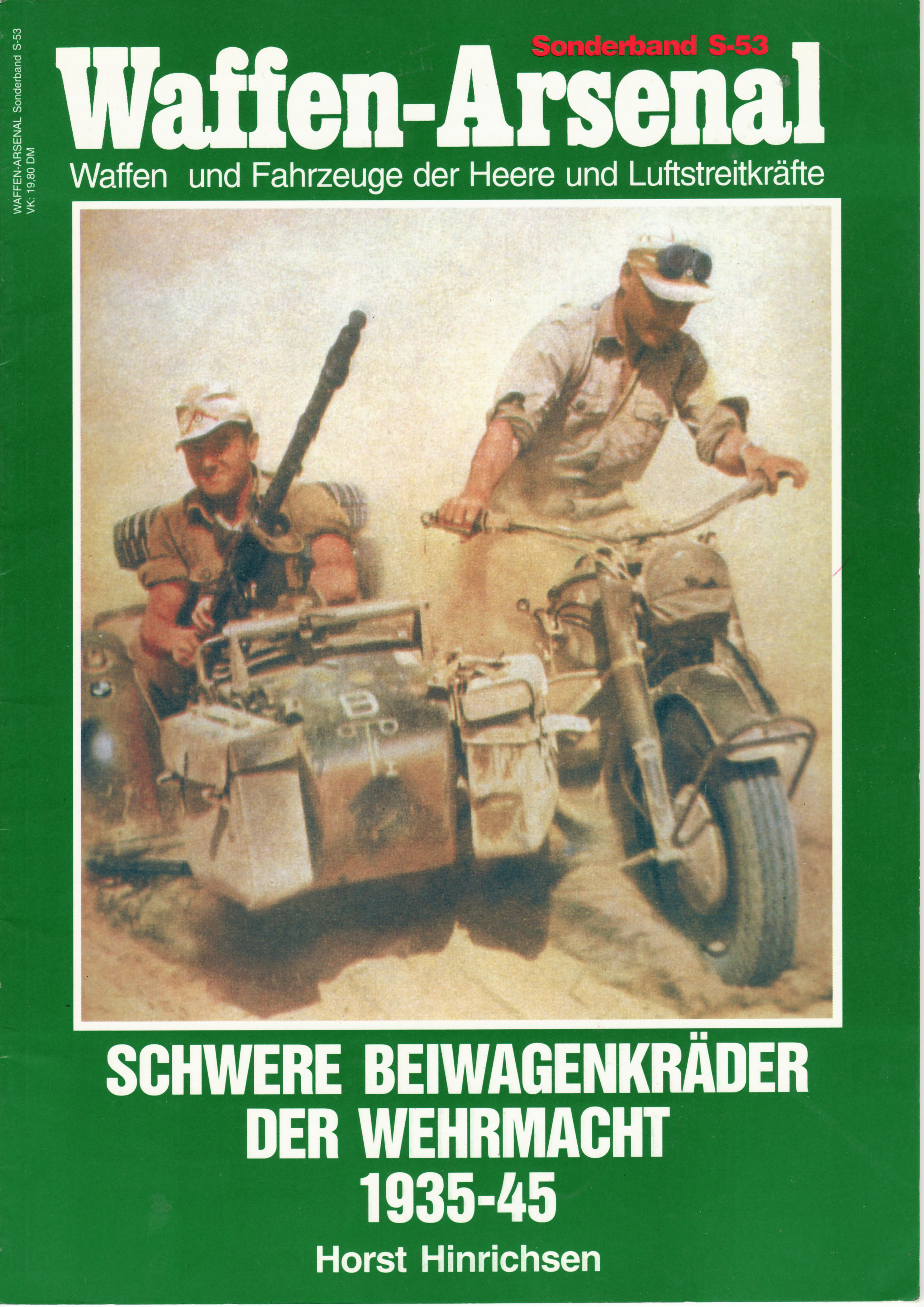Première page de Das Waffen Arsenal S053 Schwere Beiwagenkraeder der Wehrmacht 1935 45 BMW Zundapp