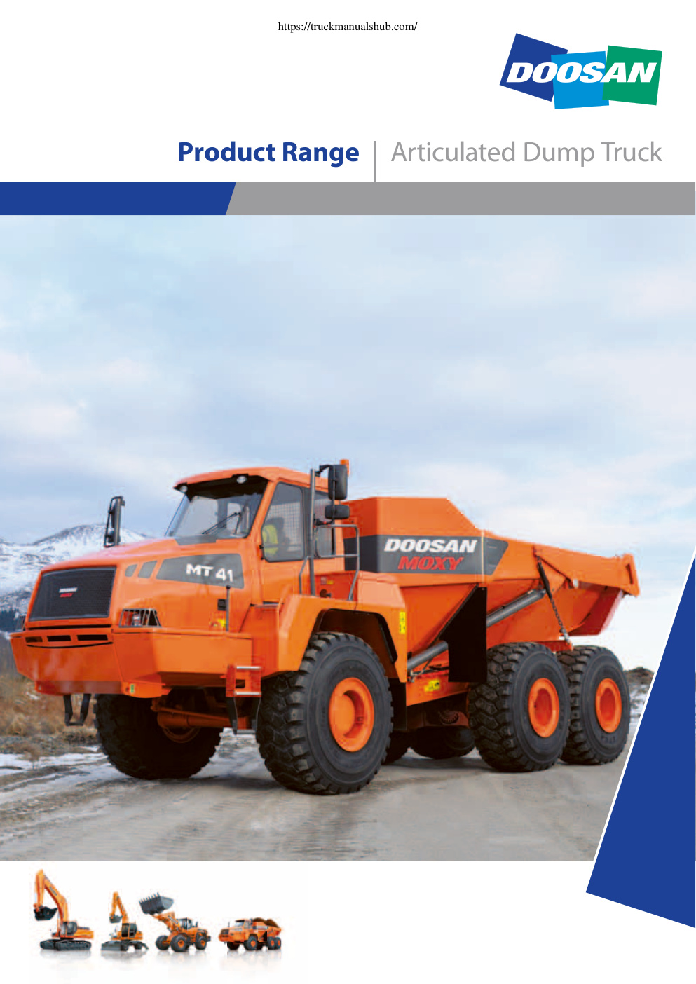 Première page de Doosan Moxy Dump Truck Spec