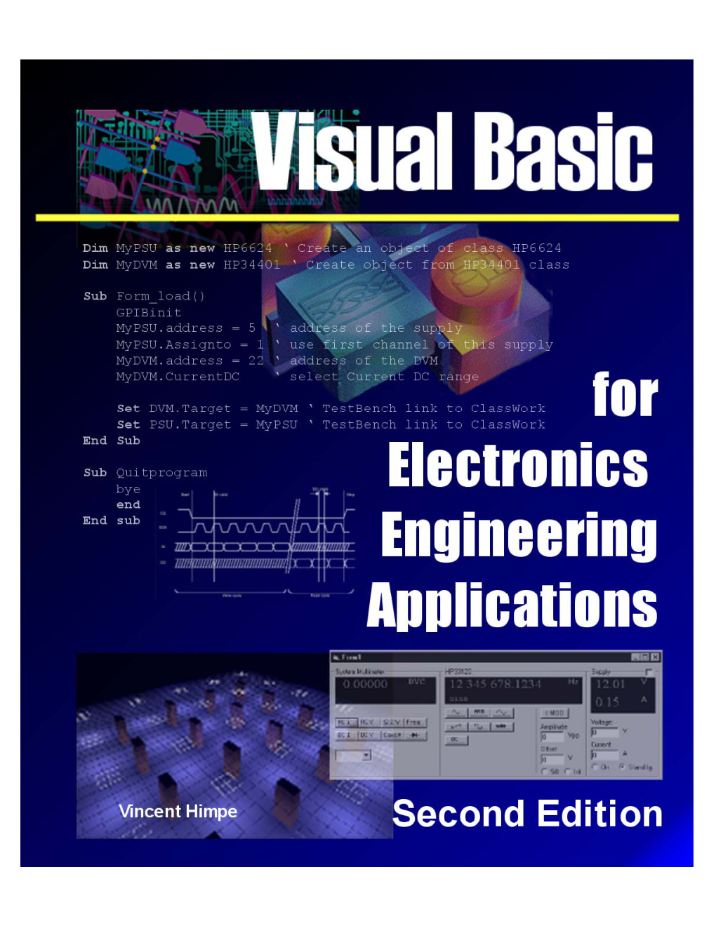 Première page de EBOOK Visual Basic for electronic engineering application Vincent Himpe Elektor Digital 2002
