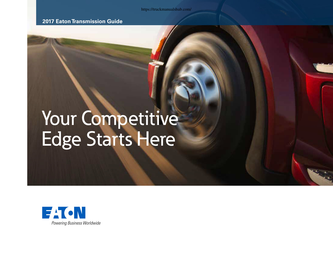Première page de Eaton Transmission Guide