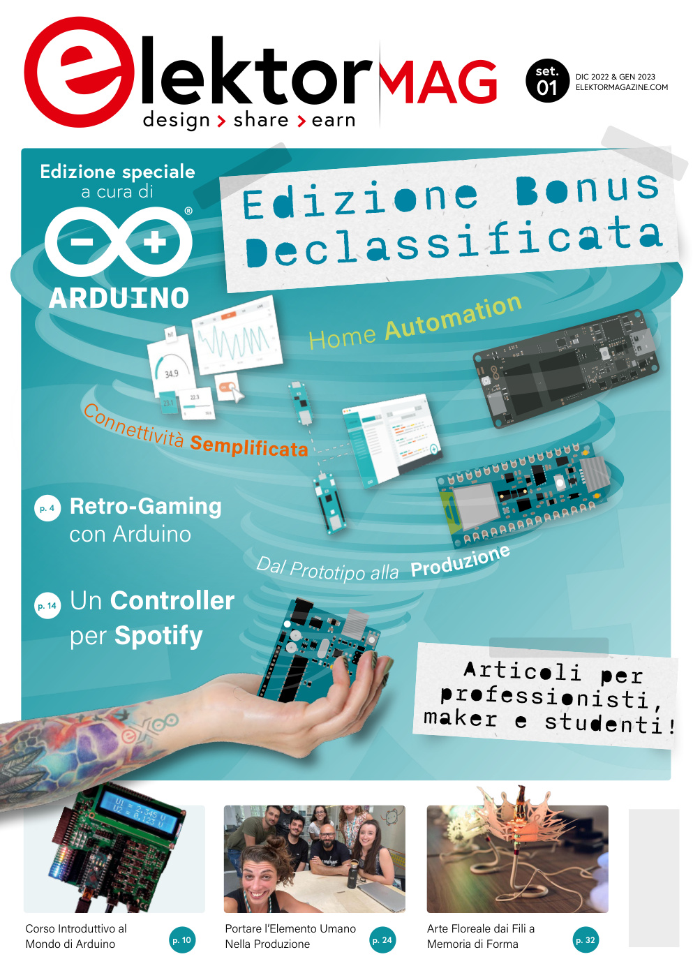Première page de Elektor Arduino speciale 2023 01