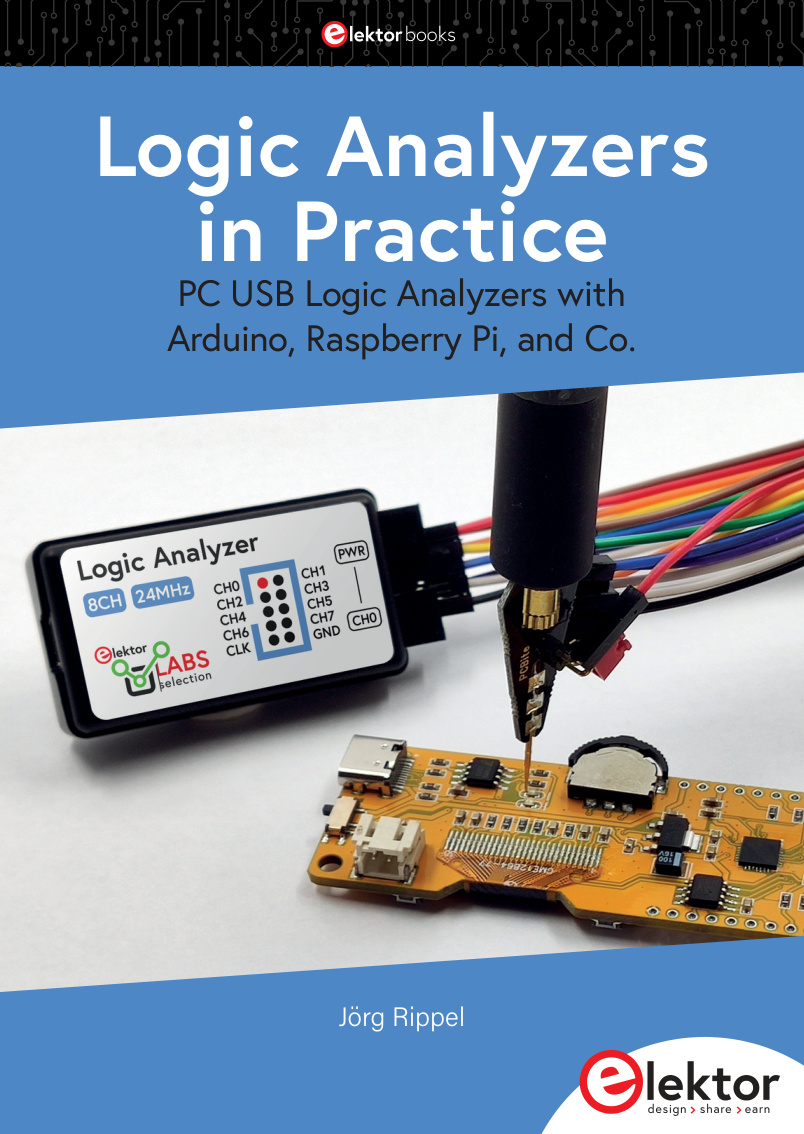 Première page de Elektor Books Rippel J Logic Analyzers in Practice 2024